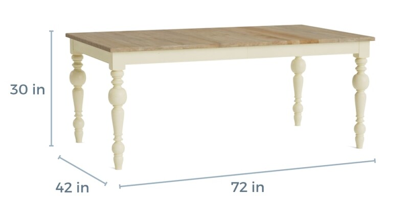 HideAway Solid Maple Rectangle Dining Table 40274272