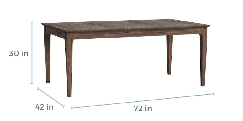 HideAway Solid Maple Boat Shaped Dining Table 40274272B