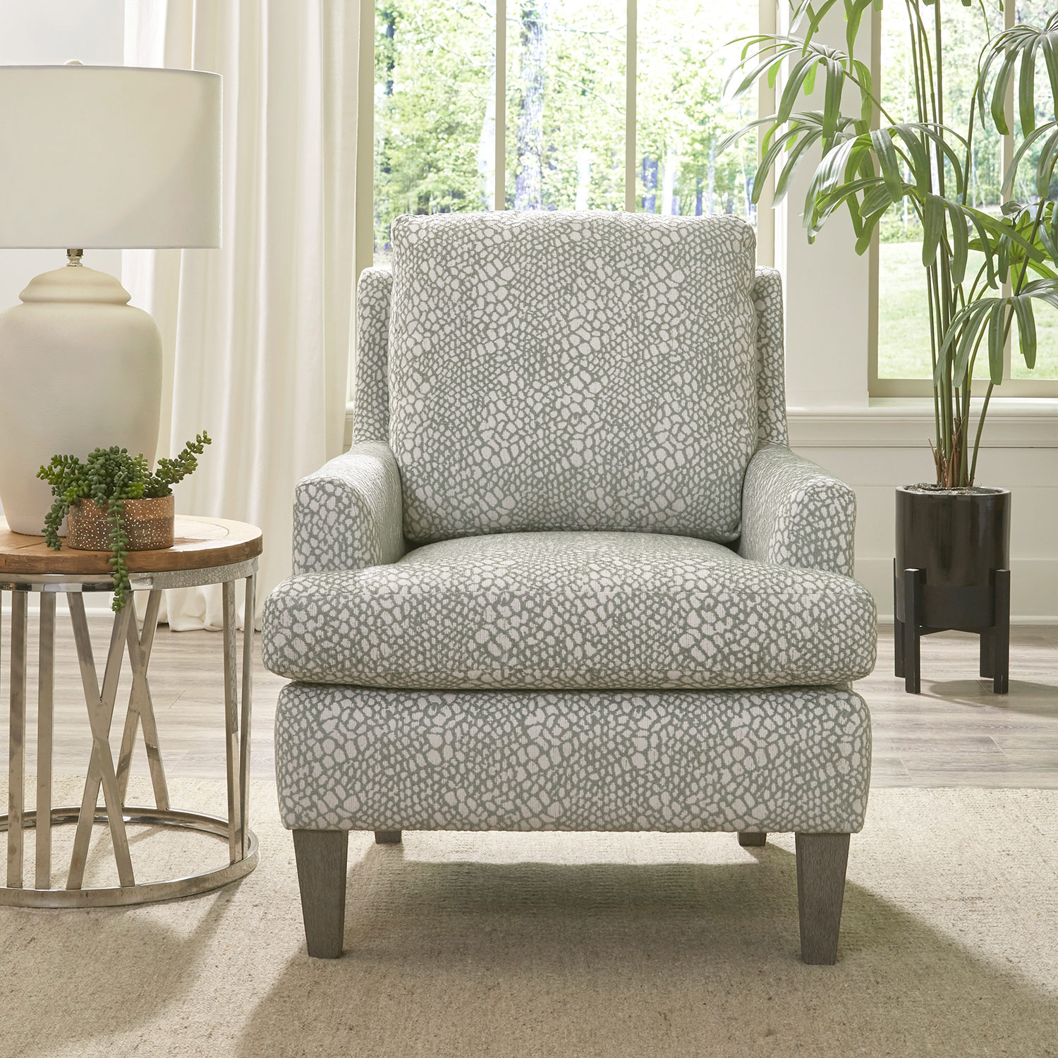 Ennis - Transitionally Styled Accent Chair - Dark Walnut - 4040DW 4040DW