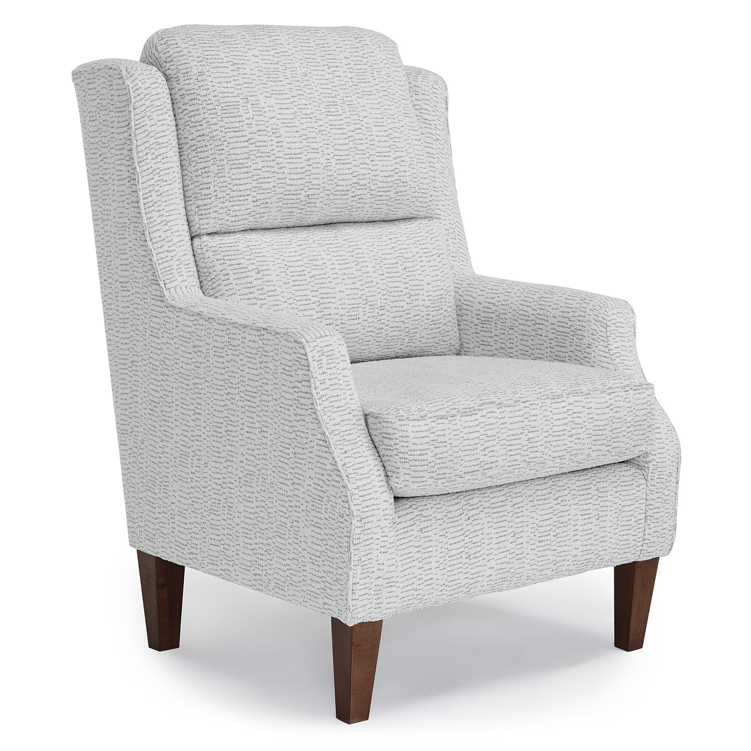Sulton - Refined Wingback Chair, Tailored For Comfort - Dark Walnut - 4050DW 4050DW