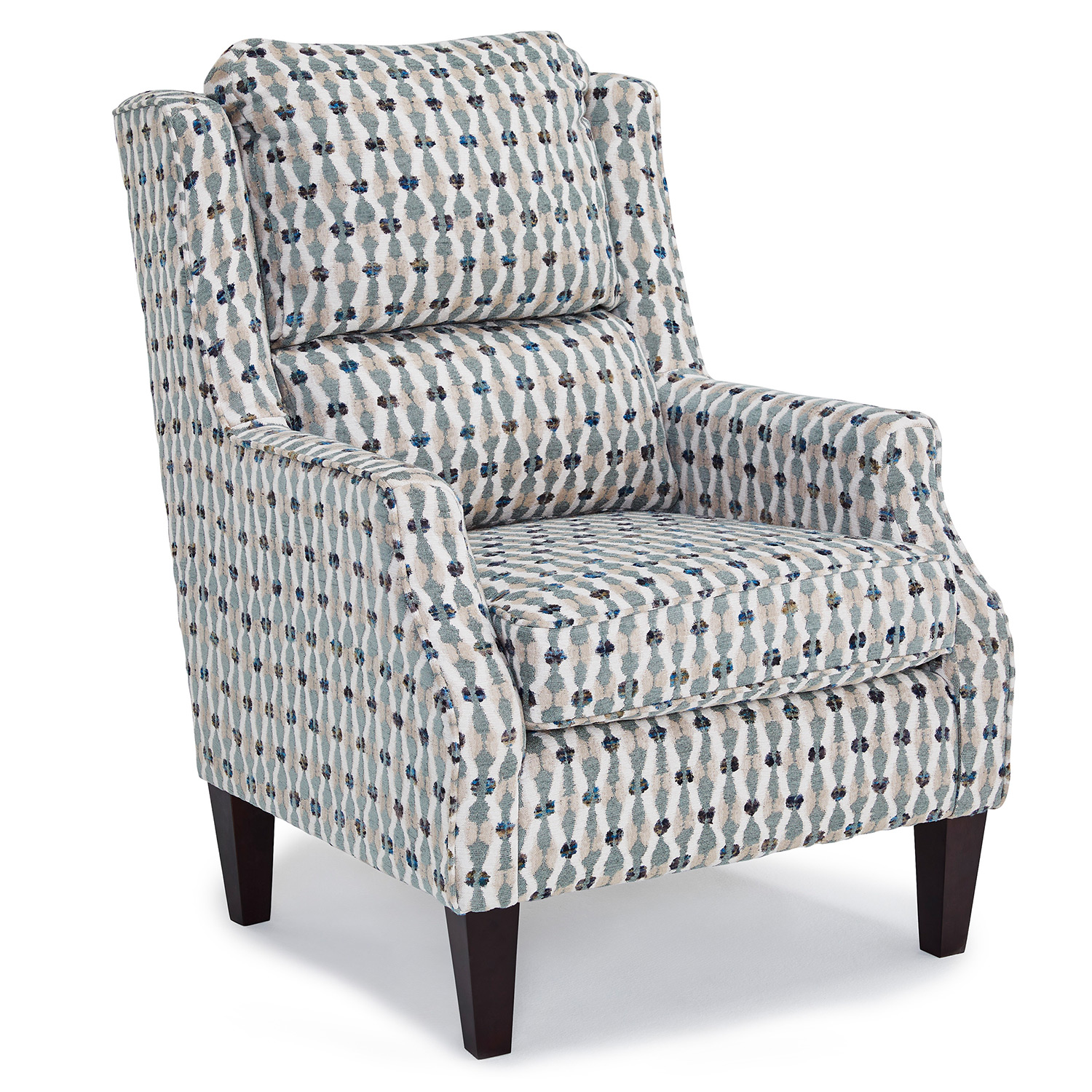 Sulton - Refined Wingback Chair, Tailored For Comfort - Dark Walnut - 4050DW 4050DW