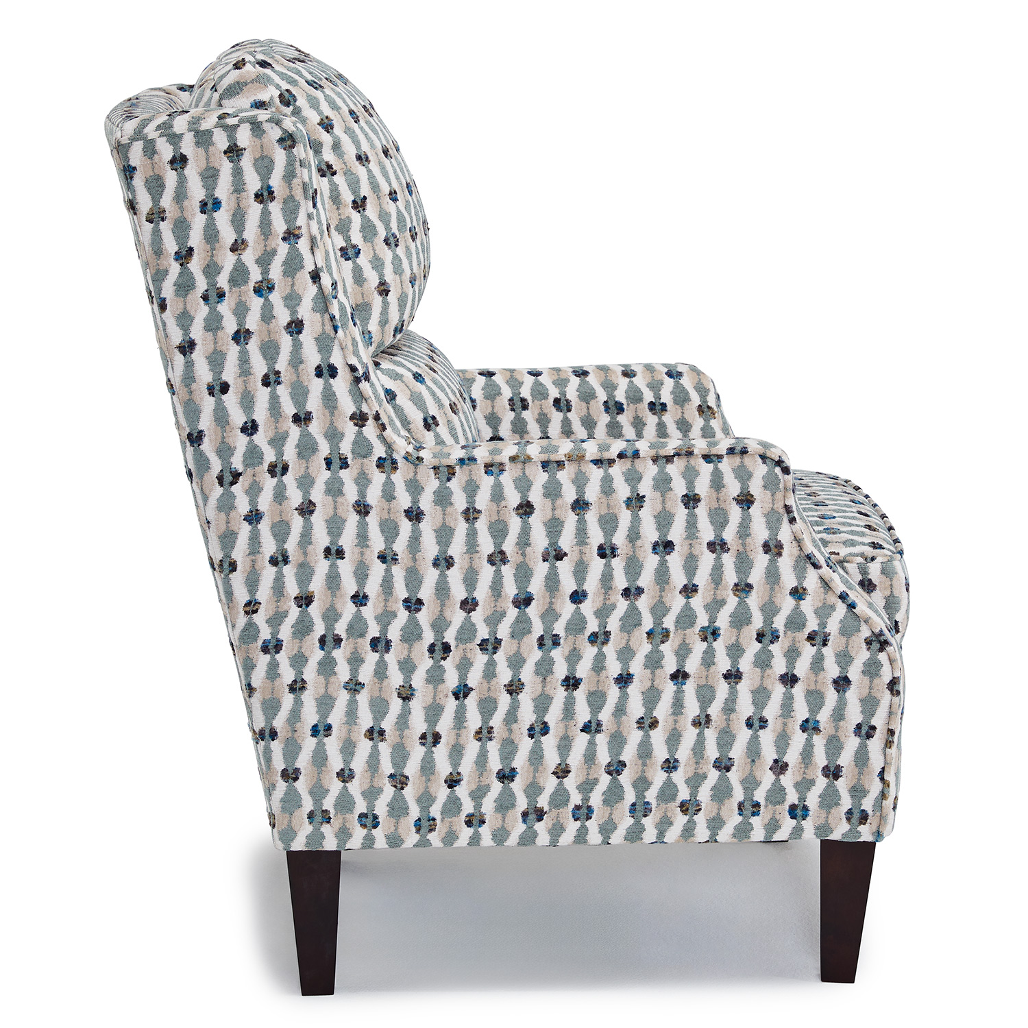 Sulton - Refined Wingback Chair, Tailored For Comfort - Dark Walnut - 4050DW 4050DW