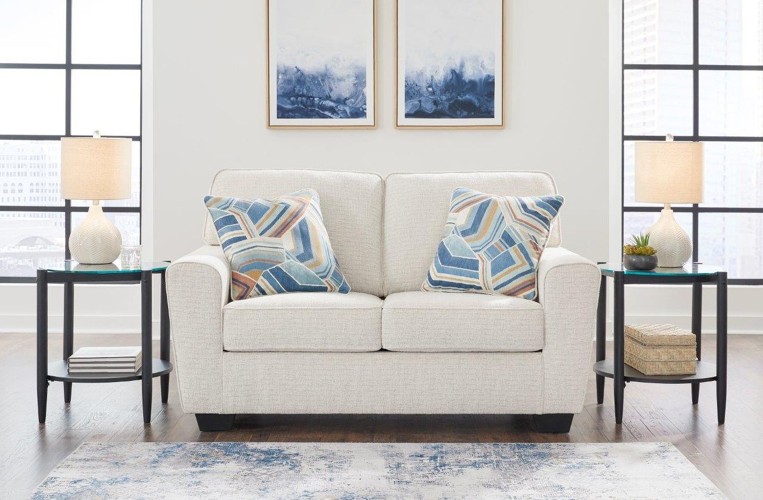 Cashton Loveseat In Snow 4060435