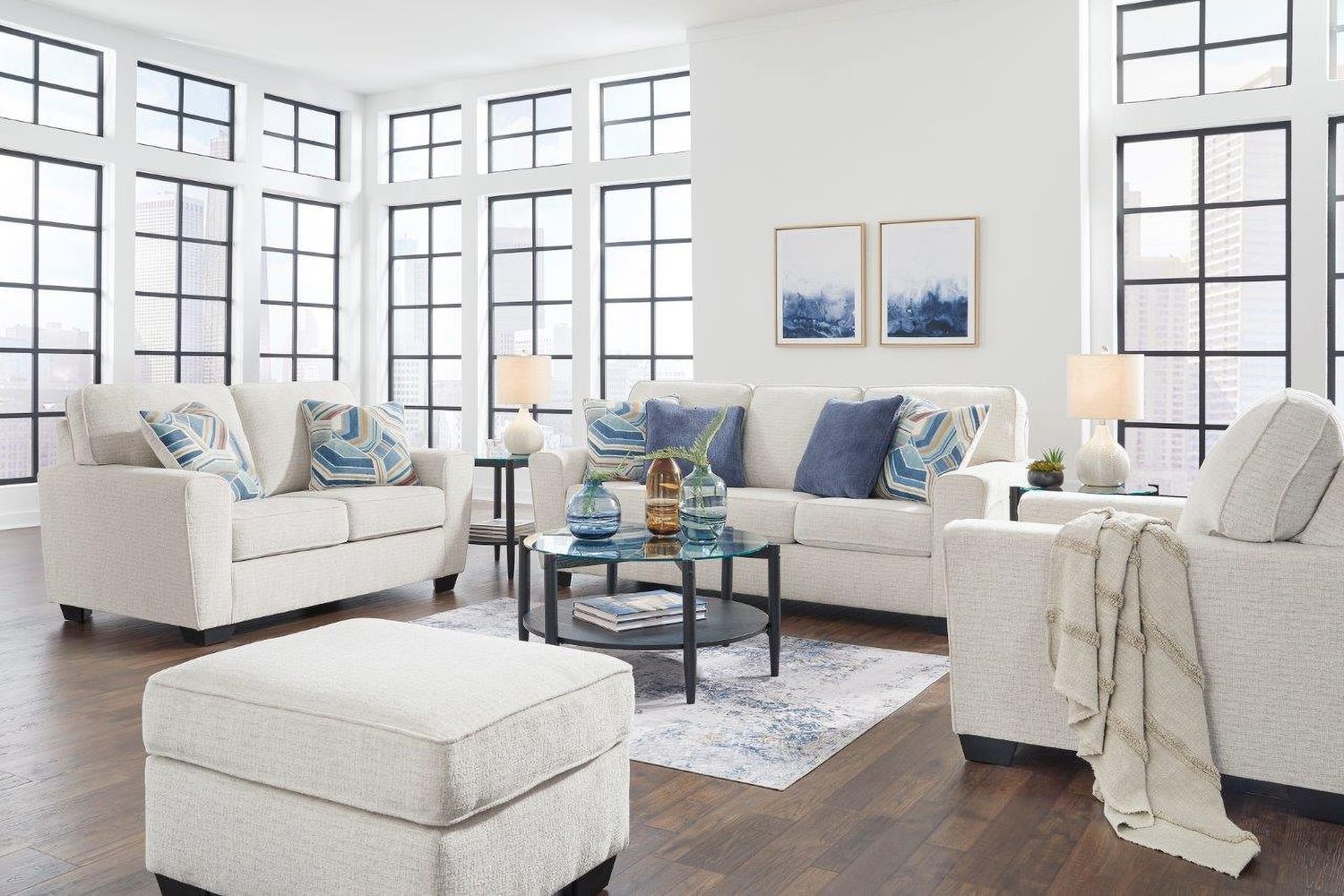 Cashton Loveseat In Snow 4060435