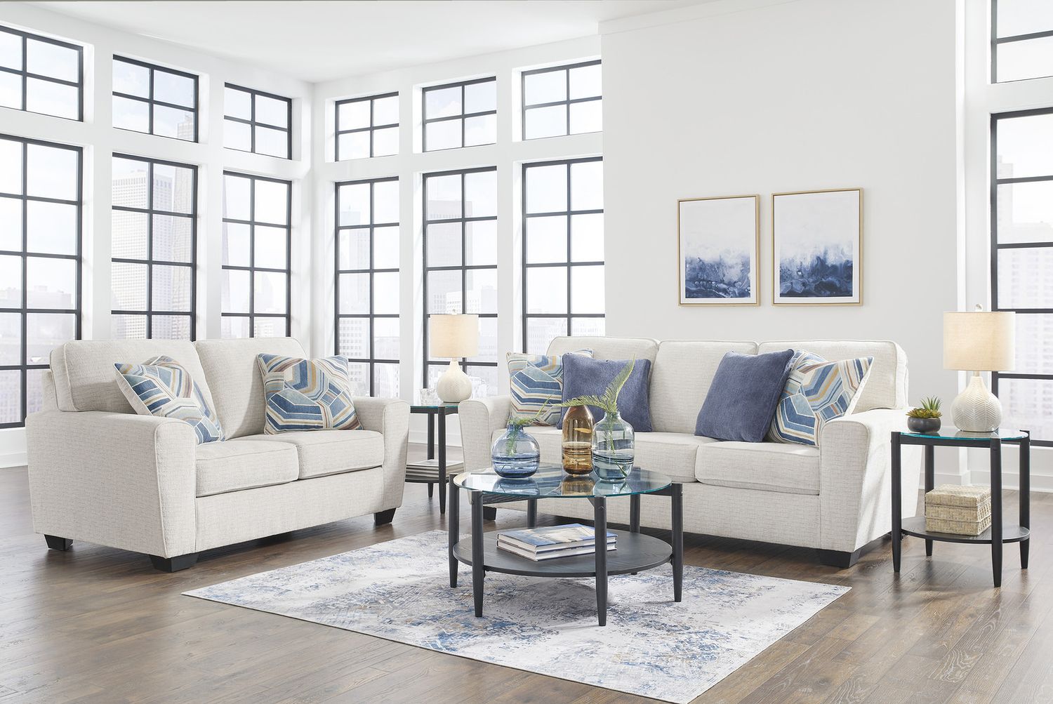 Cashton Loveseat In Snow 4060435