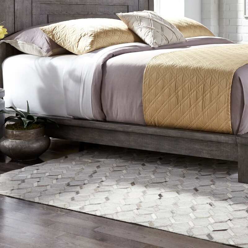 Modern Farmhouse Platform Bed Rails 406BR92