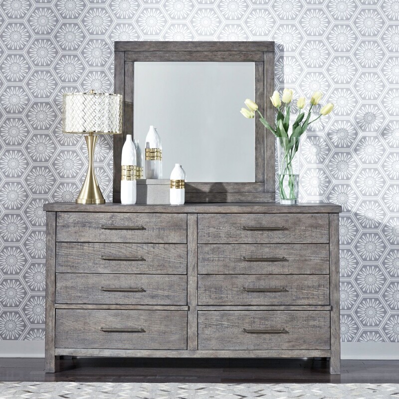 Modern Farmhouse Dresser & Mirror 406BRDM