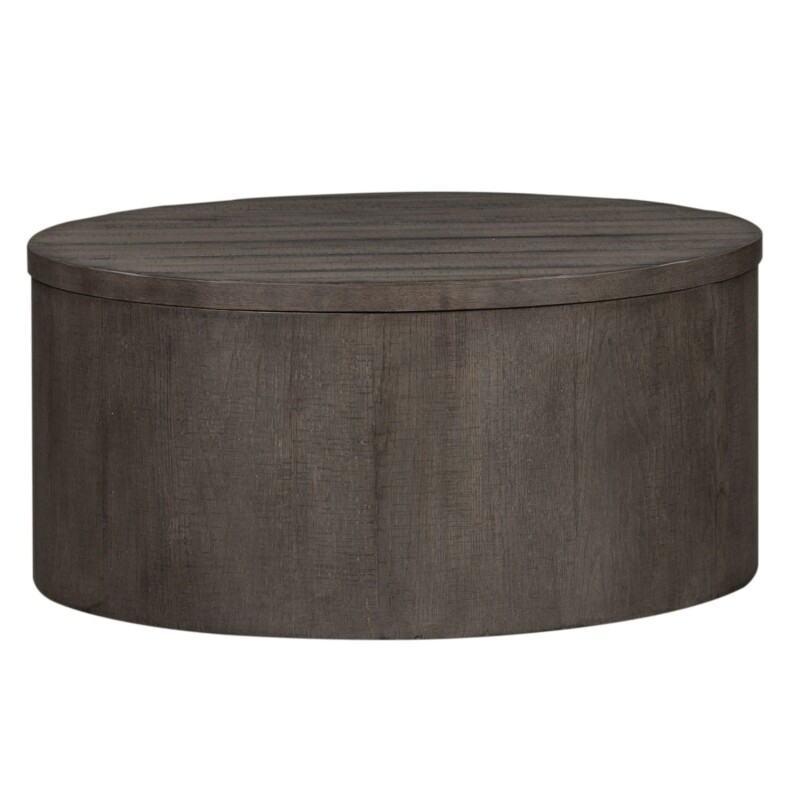 Modern Farmhouse Drum Cocktail Table 406OT1011