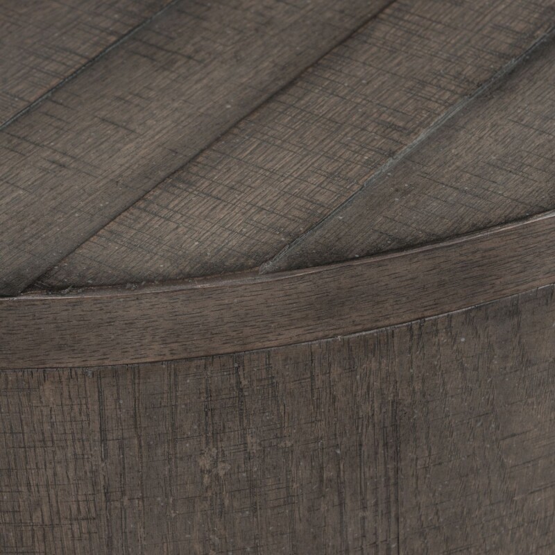 Modern Farmhouse Drum Cocktail Table 406OT1011
