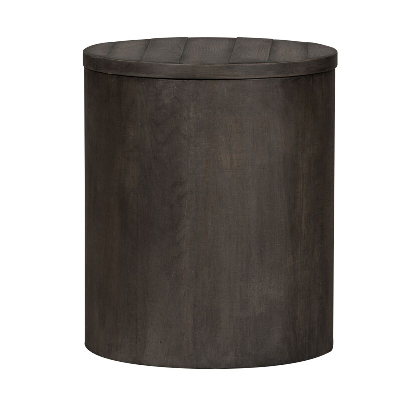 Modern Farmhouse Drum End Table 406OT1021