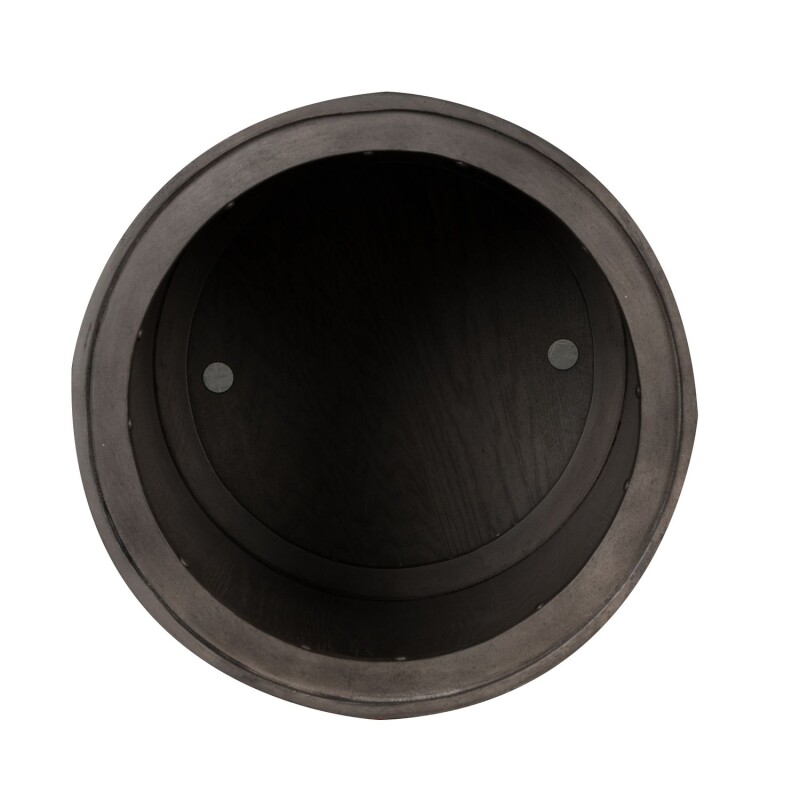 Modern Farmhouse Drum End Table 406OT1021