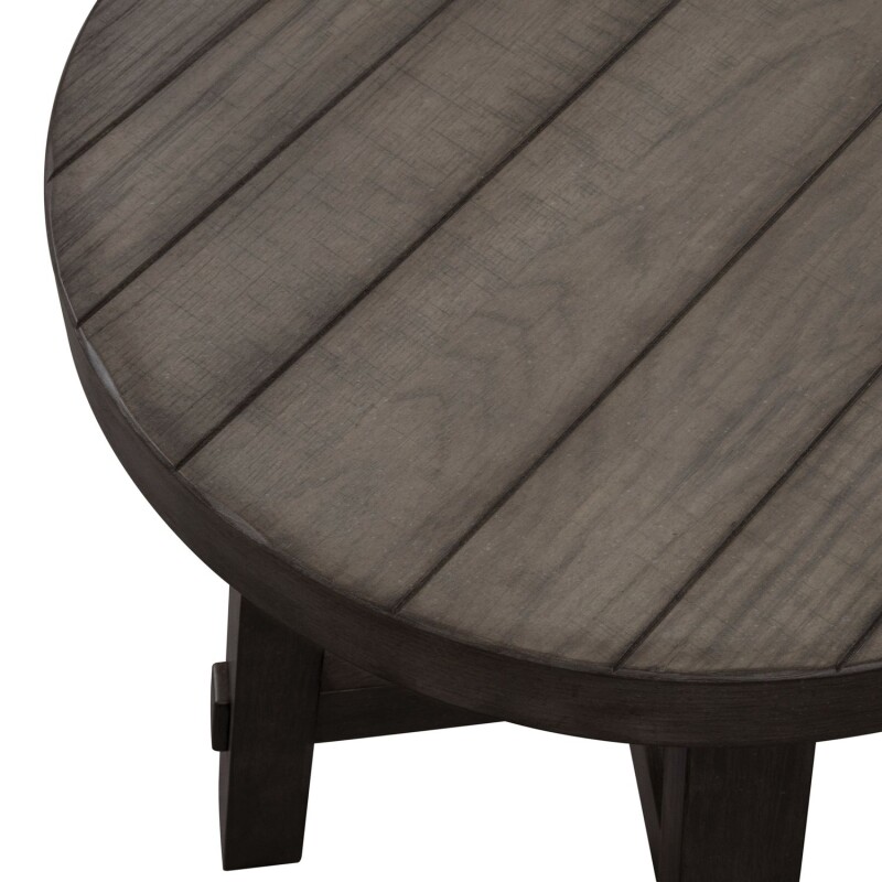 Modern Farmhouse Splay Leg Round End Table 406OT1024