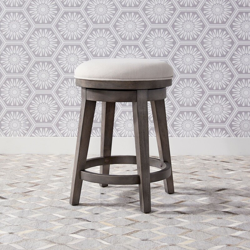 Modern Farmhouse Console Swivel Stool 406OT9003