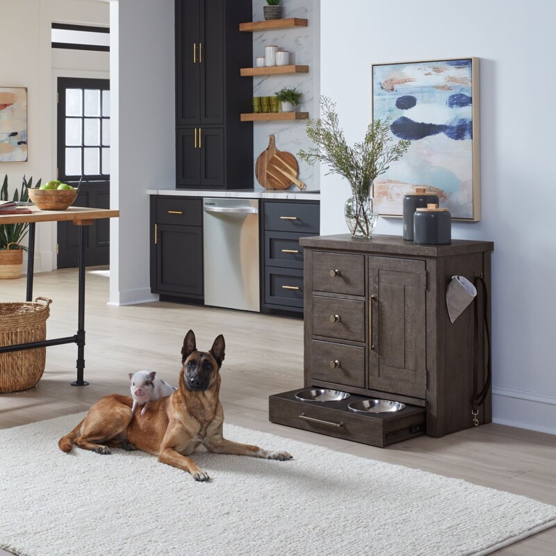 Modern Farmhouse Pet Feeder 406PF1000