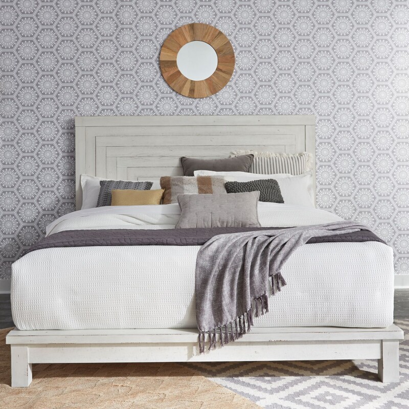 Modern Farmhouse King Platform Bed 406WBRKPL
