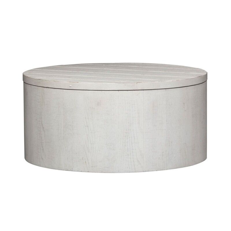 Modern Farmhouse Drum Cocktail Table 406WOT1011
