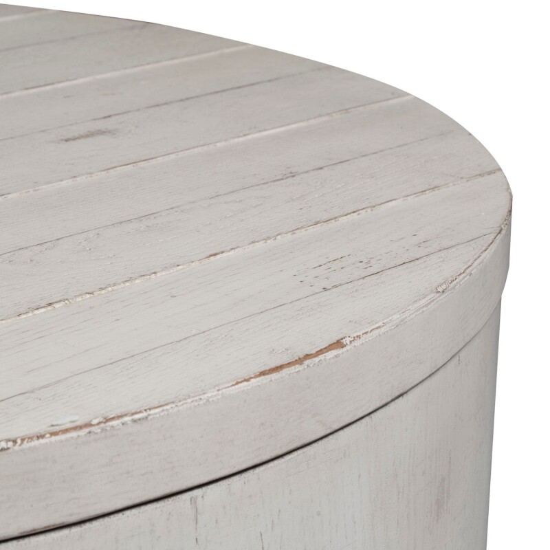 Modern Farmhouse Drum Cocktail Table 406WOT1011