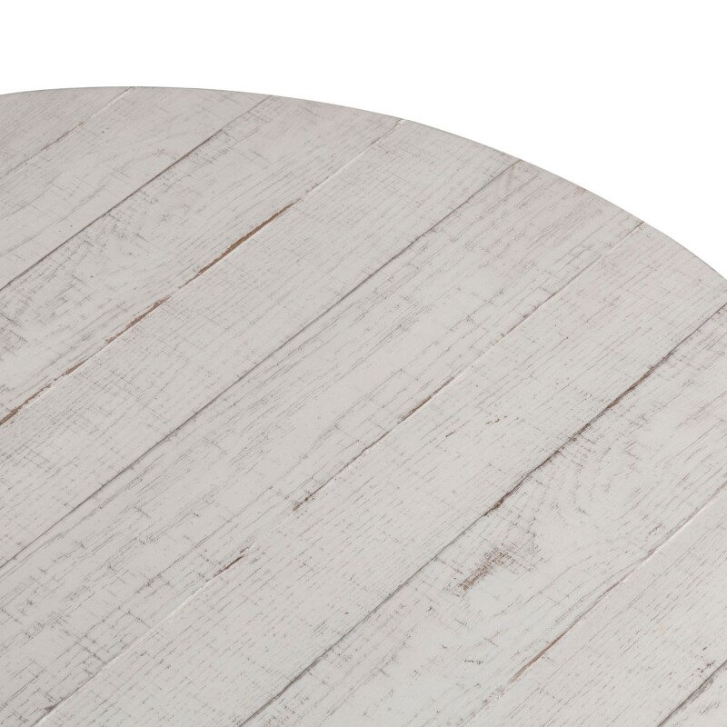 Modern Farmhouse Drum Cocktail Table 406WOT1011