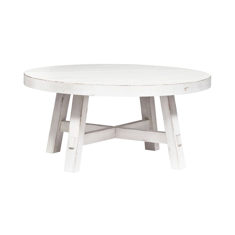 Modern Farmhouse Splay Leg Round Cocktail 406WOT1013