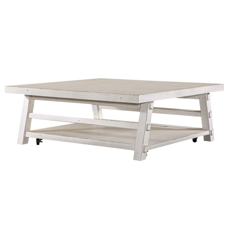 Modern Farmhouse Oversized Square Cocktail Table 406WOT1014