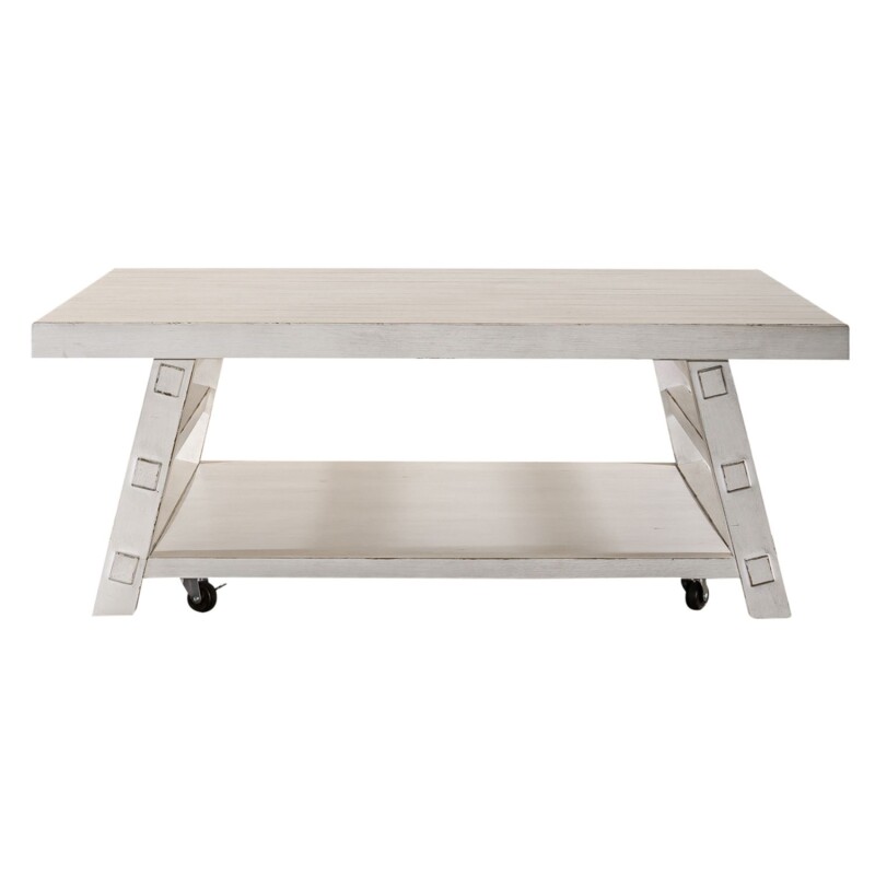 Modern Farmhouse Oversized Square Cocktail Table 406WOT1014