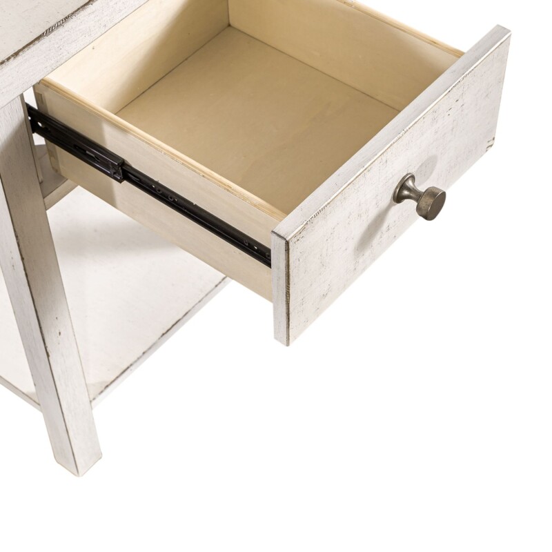 Modern Farmhouse Drawer Chair Side Table 406WOT1023