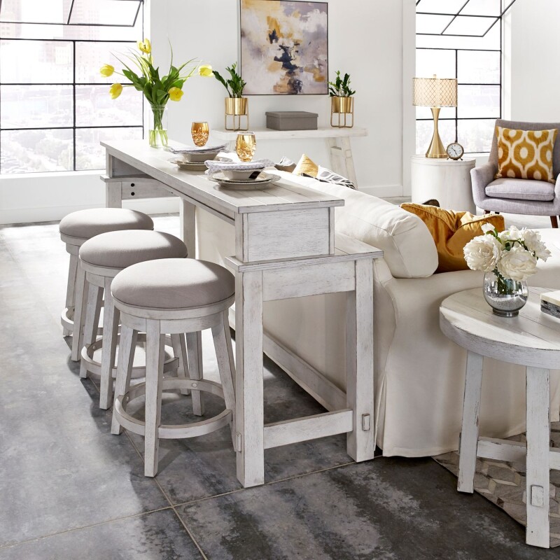 Modern Farmhouse Console Bar Table 406WOT7837