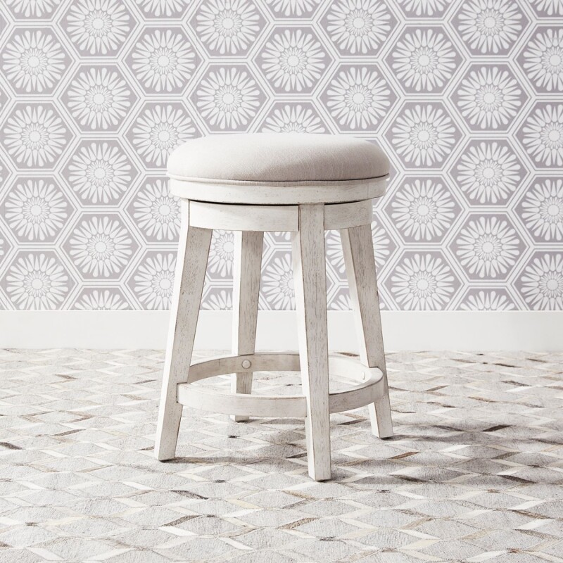 Modern Farmhouse Console Swivel Stool 406WOT9003
