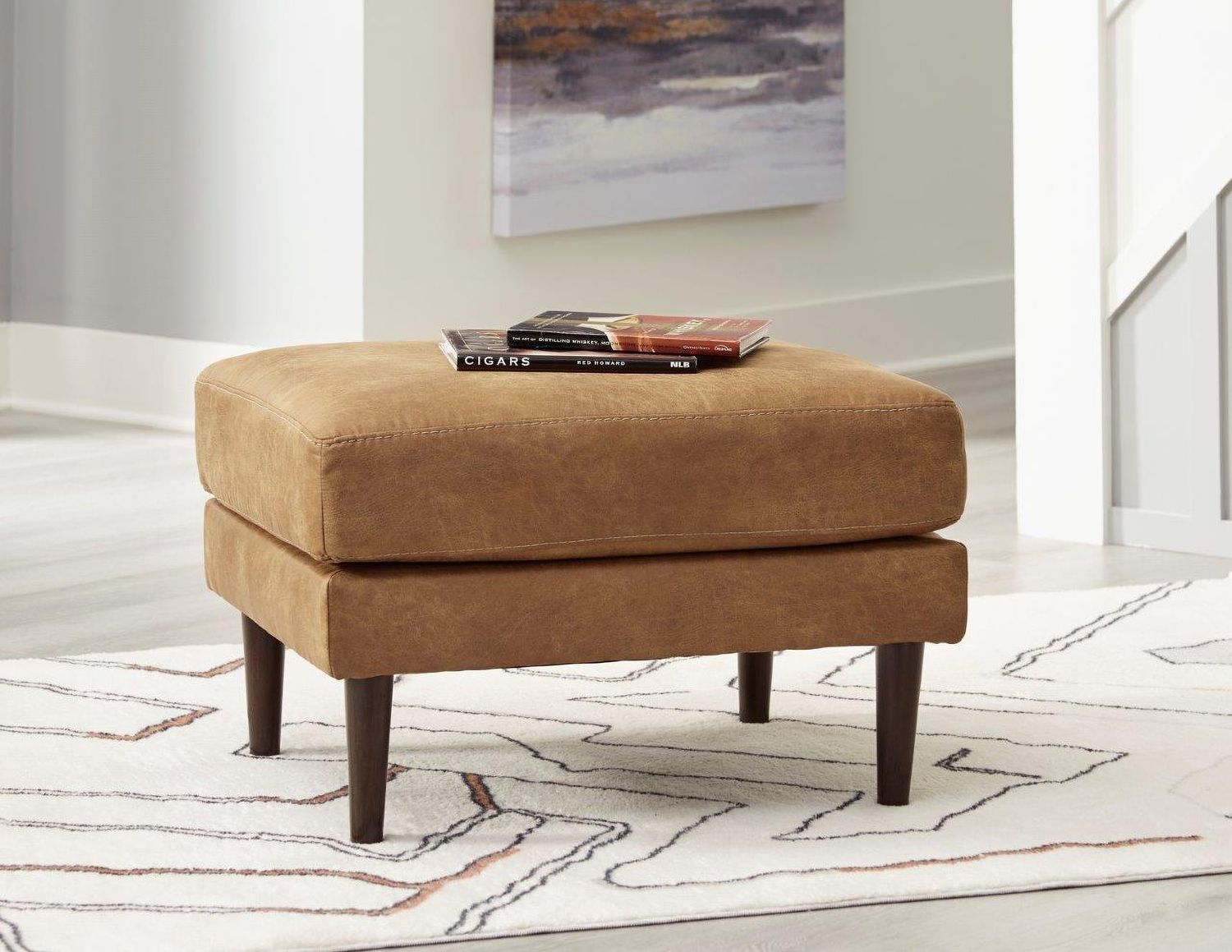 Telora Ottoman In Caramel 4100214