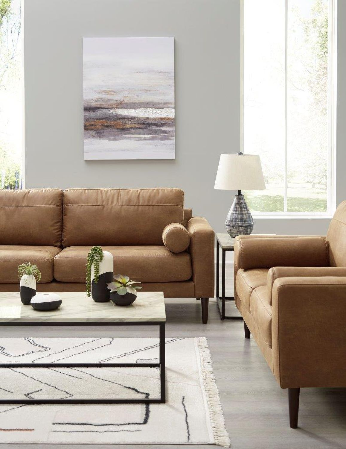 Telora Loveseat In Caramel 4100235