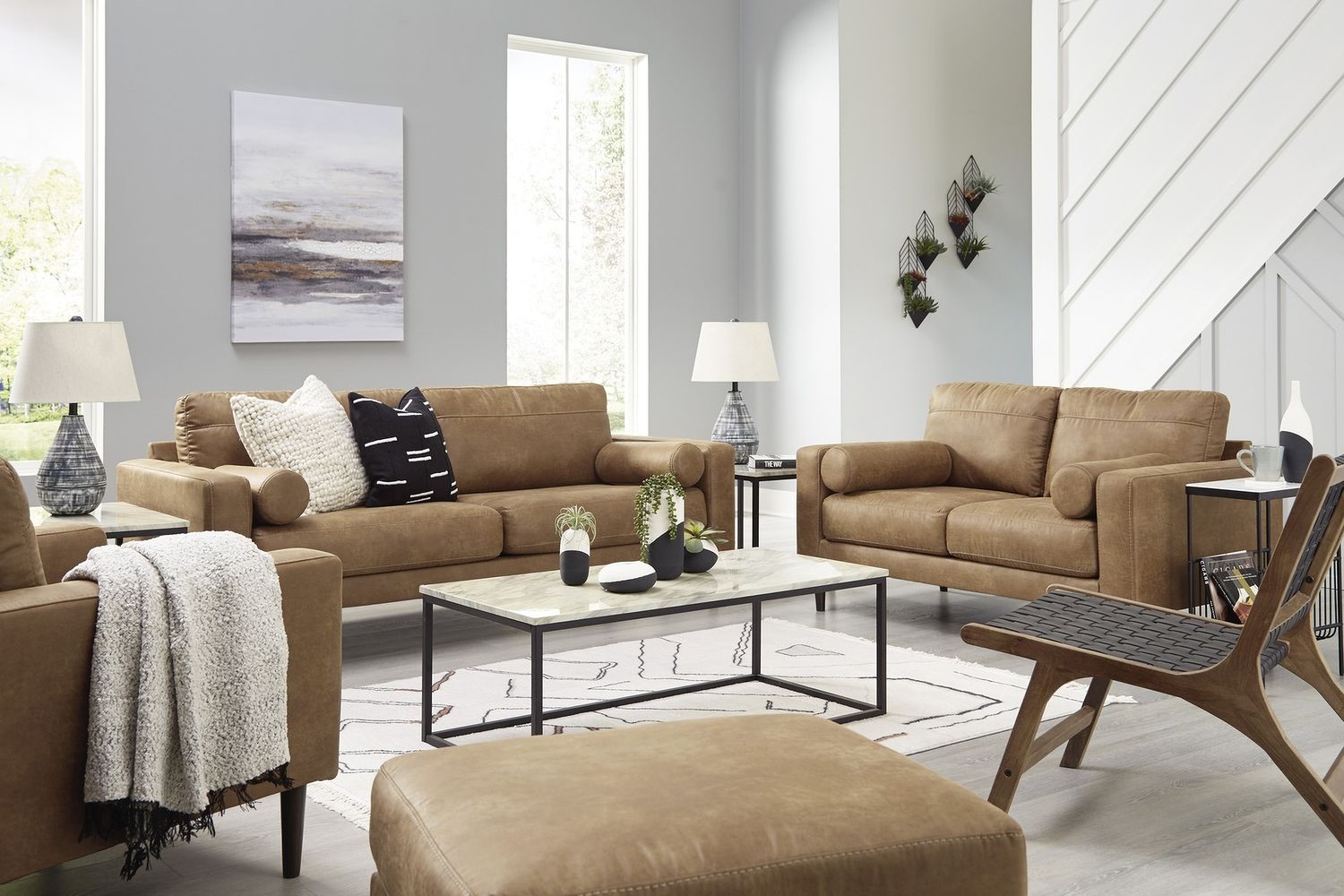 Telora Loveseat In Caramel 4100235