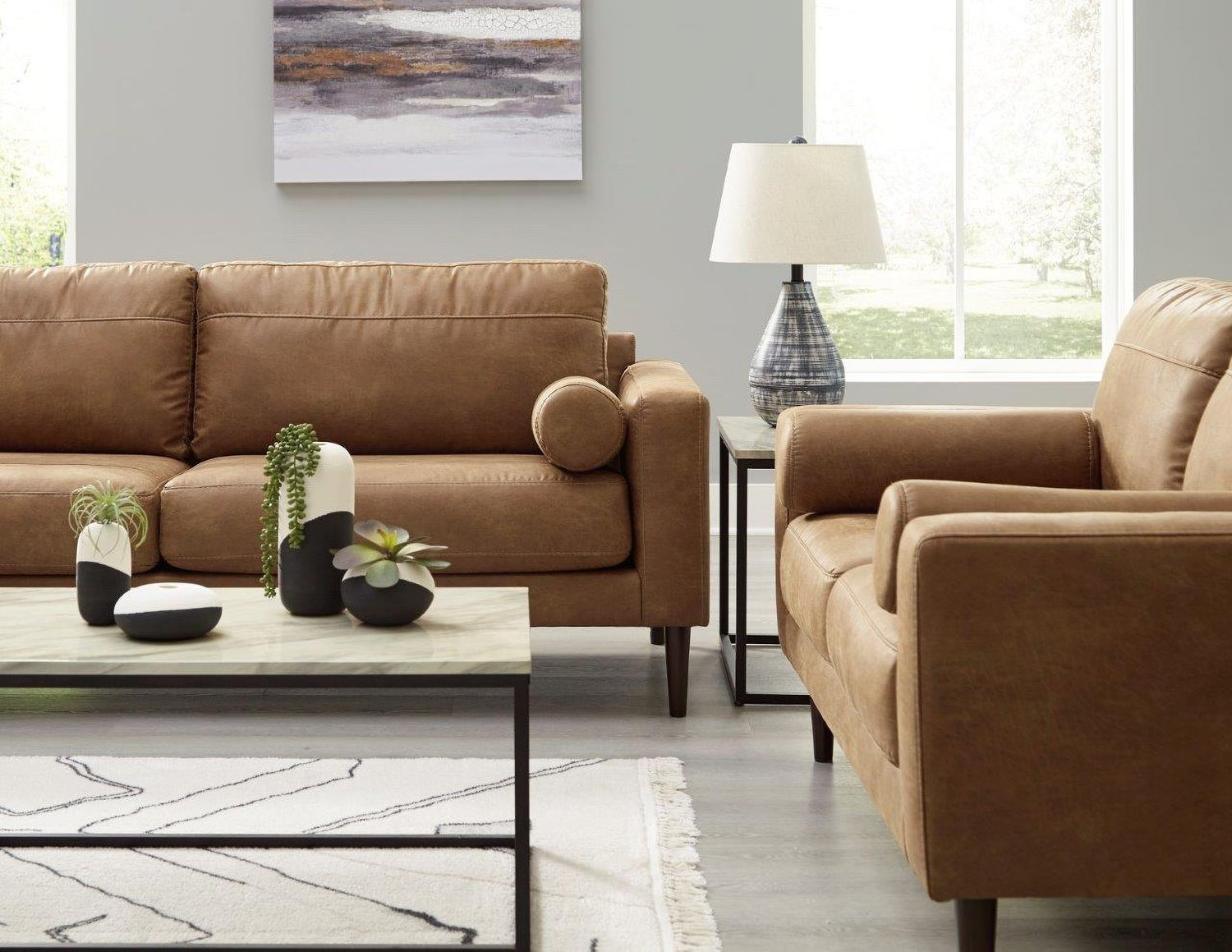 Telora Sofa In Caramel 4100238