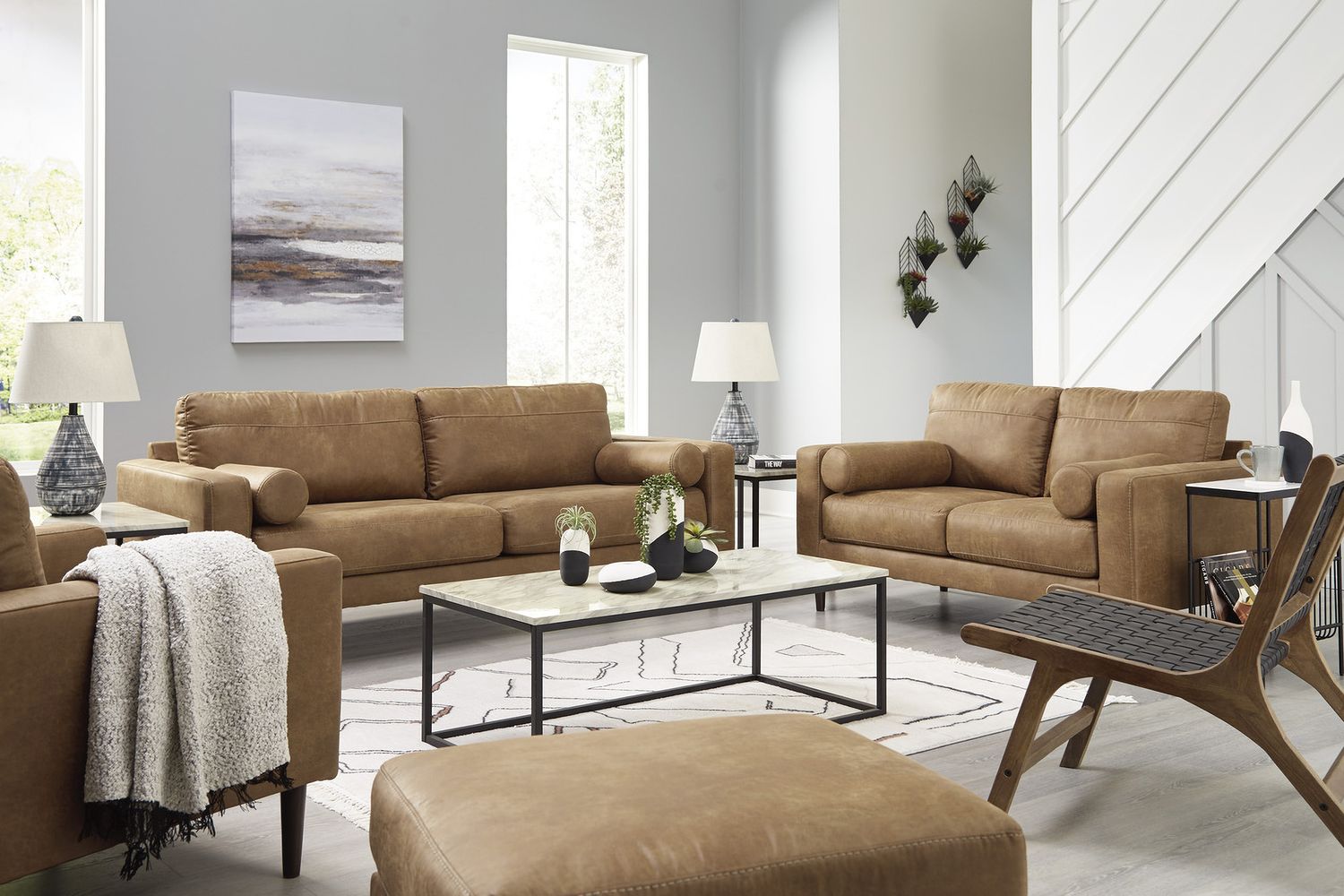Telora Sofa In Caramel 4100238