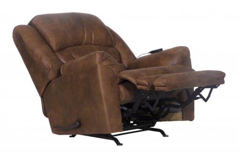 Hayden 4107 Chaise Rocker Recl w/Heat/Massage & Oversize Xtra Comfort Footrest 41072