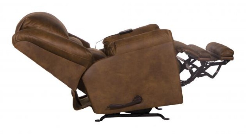 Hayden 4107 Chaise Rocker Recl w/Heat/Massage & Oversize Xtra Comfort Footrest 41072