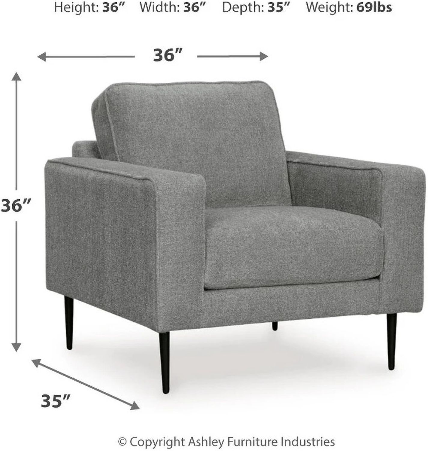 Hazela Chair In Charcoal 4110220