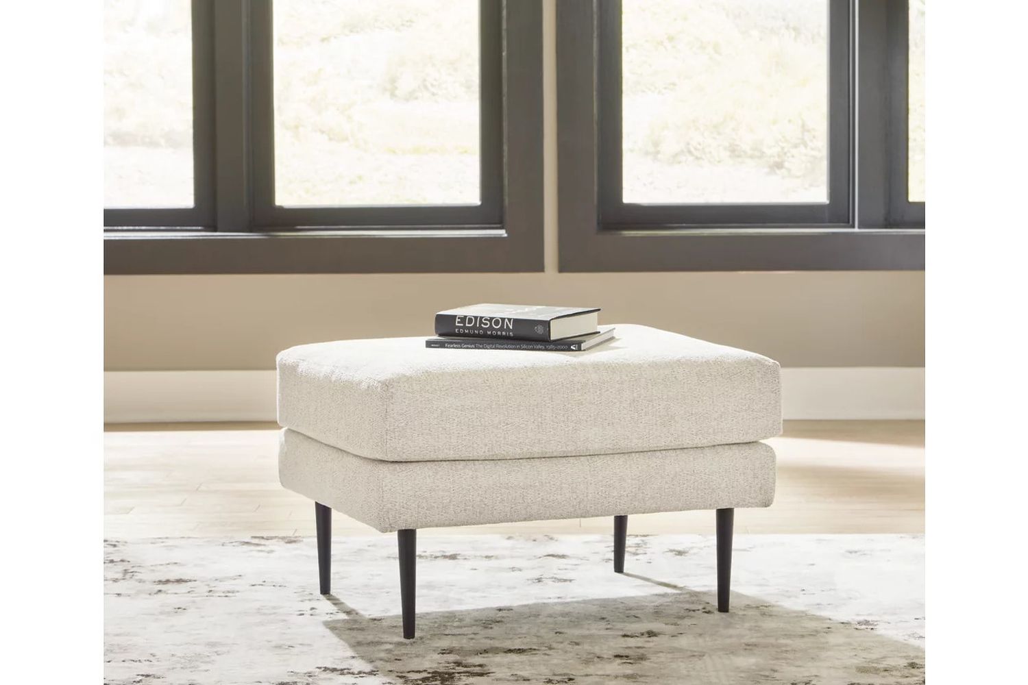 Hazela Ottoman In Sandstone 4110314