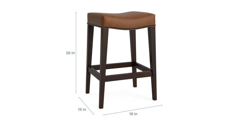 Vail Leather Saddle Counter Stool 41210188L61
