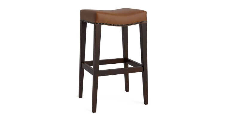 Vail Leather Saddle Bar Stool 41210388L56