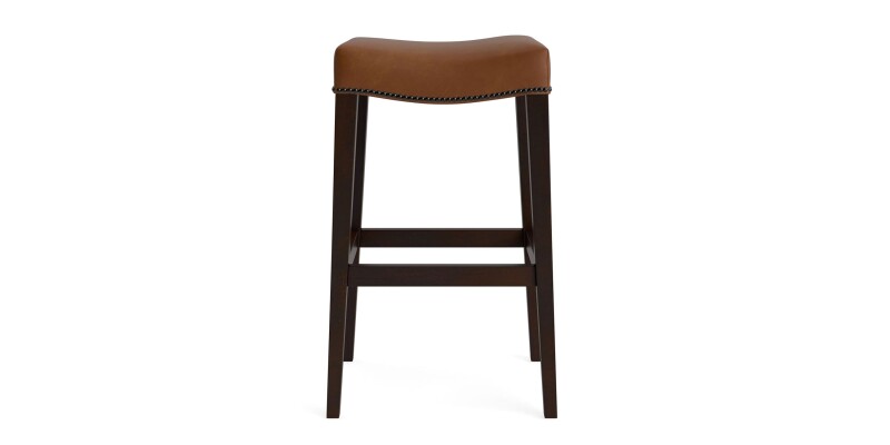Vail Leather Saddle Bar Stool 41210388L57