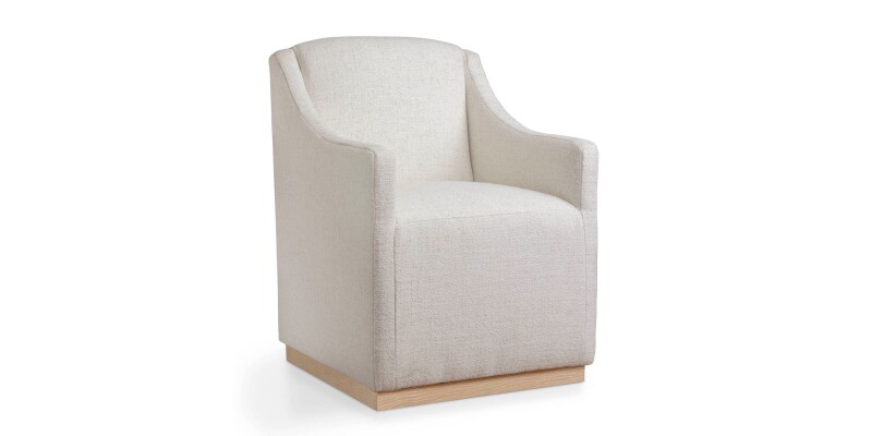 Banks Upholstered Dining Chair with Casters 4122068411