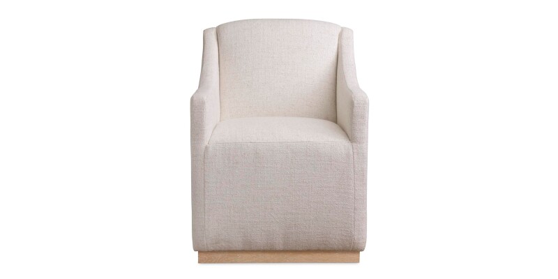 Banks Upholstered Dining Chair with Casters 4122068428