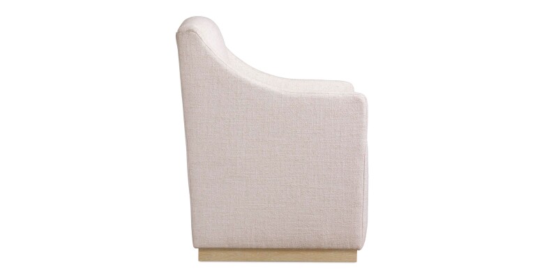 Banks Upholstered Dining Chair with Casters 4122068430