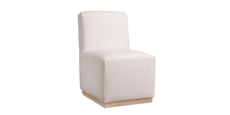 Banks Upholstered Dining Chair with Casters 4122068629