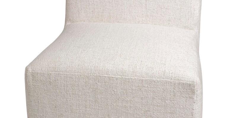 Banks Upholstered Dining Chair with Casters 4122068633
