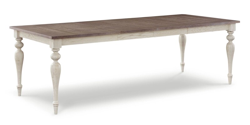 Amelia Oak Rectangle Dining Table with Leaf 41223660LF2CUMBERLANDVWHITE