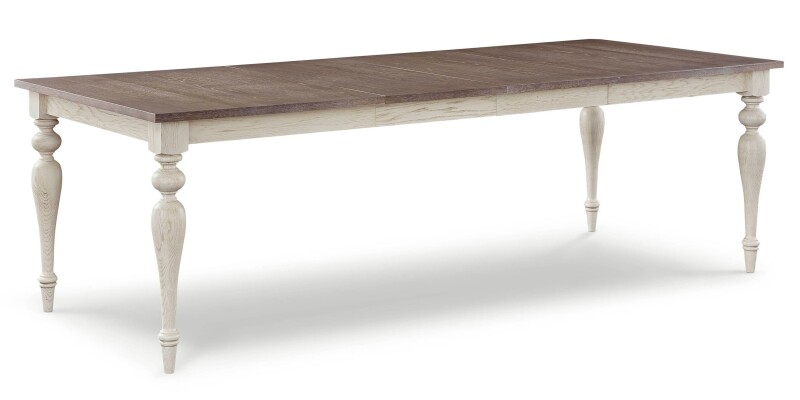 Amelia Oak Rectangle Dining Table with Leaf 41223660LF2CUMBERLANDVWHITE