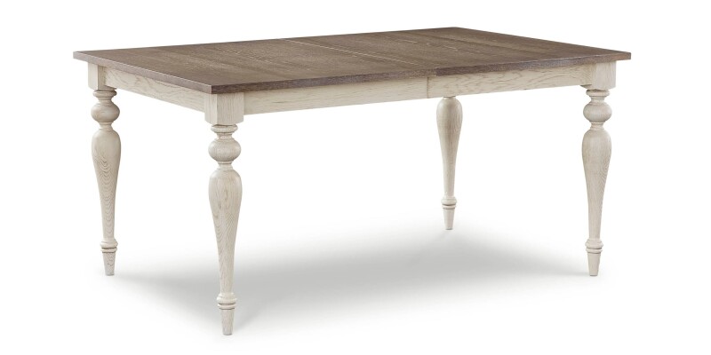 Amelia Oak Rectangle Dining Table with Leaf 41224060LF2CUMBERLANDVWHITE