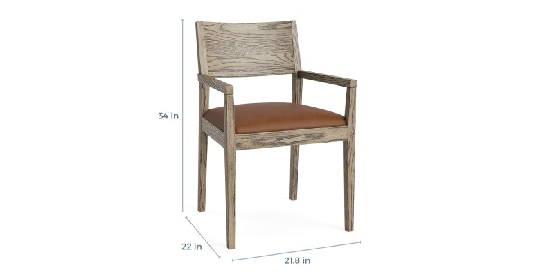 Myers Leather Upholstered Dining Chair 41262654L58