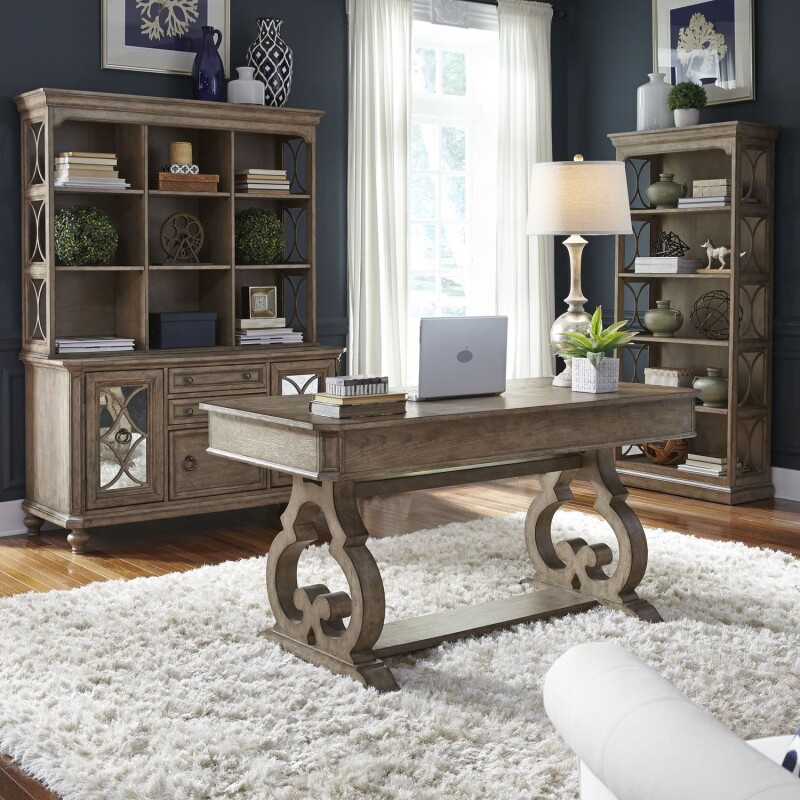 Simply Elegant 3 Piece Desk & Hutch Set 412HOJ3DS